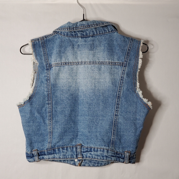 Ci Sono Girls Denim Vest Size M - Picture 2 of 6